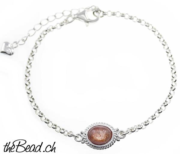 sonnenstein silber armband