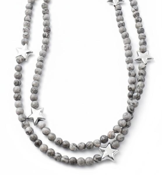steinkette mit Sternen