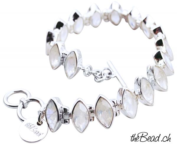 regenbogen mondstein armband tennisarmband edelstein schweiz