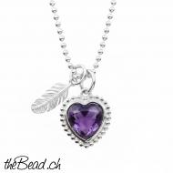 Amethyst Herz silberschmuck