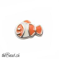 Geschenkidee Clownfisch Einleger für Medaillon Halskette