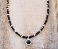 onyx Halskette mit Anhänger
