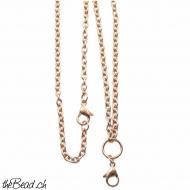 Edelstahlkette rosegoldfarben