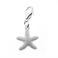 seestern silber charm anhänger
