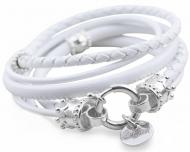 Damen Lederarmband 925 Silber und geflochtenes Leder theBead