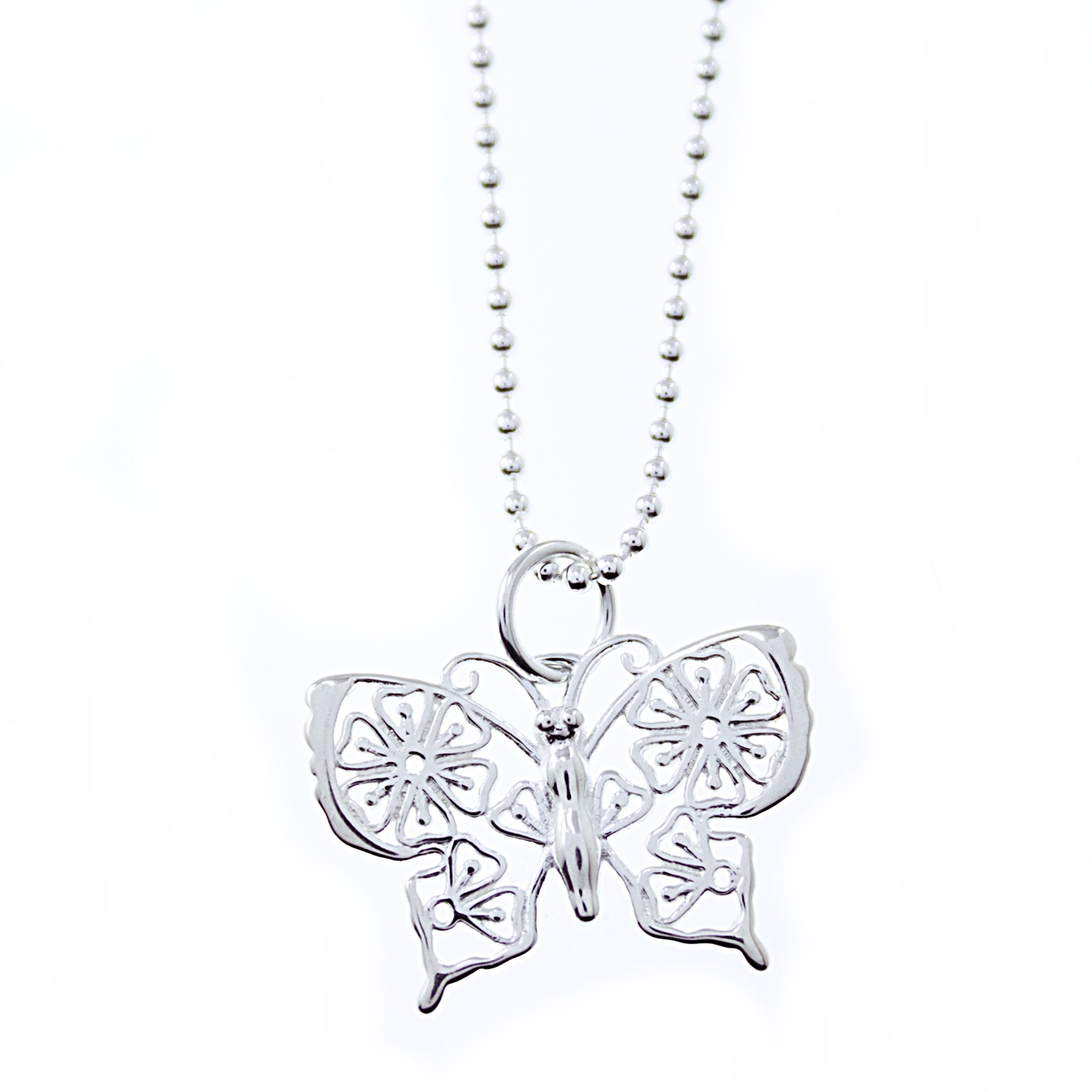 schmetterling Silber Anhänger mit Halskette * Schmuck online kaufen