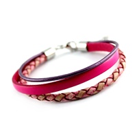 Damen Leder Fusskette