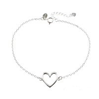 Damen 925 Silber Fusskettchen